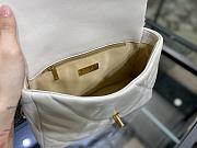 Chanel 19 Handbag White Golden & Metal Tone Small | AS1160 - 6