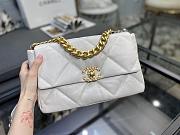 Chanel 19 Handbag White Golden & Metal Tone Medium | AS1161 - 6