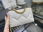 Chanel 19 Handbag White Golden & Metal Tone Medium | AS1161 - 5
