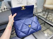 Chanel 19 Handbag Blue Golden & Metal Tone Small | AS1160 - 3