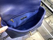 Chanel 19 Handbag Blue Golden & Metal Tone Small | AS1160 - 2