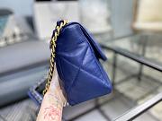 Chanel 19 Handbag Blue Golden & Metal Tone Medium | AS1161 - 3