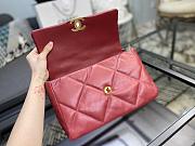 Chanel 19 Handbag Red Golden & Metal Tone Medium| AS1161 - 4