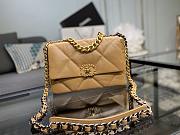 Chanel 19 Handbag Brown Golden & Metal Tone Small | AS1160 - 1