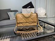 Chanel 19 Handbag Brown Golden & Metal Tone Medium | AS1161 - 2