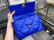 Chanel 19 Handbag Blue Neon Golden & Metal Tone Small | AS1160 - 3