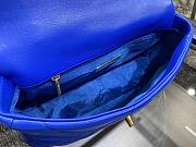 Chanel 19 Handbag Blue Neon Golden & Metal Tone Small | AS1160 - 6