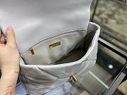 Chanel 19 Handbag Gray Golden & Metal Tone Medium | AS1161 - 6