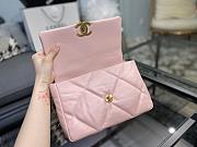 Chanel 19 Handbag Pink Golden & Metal Tone Small | AS1160 - 2