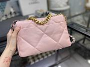 Chanel 19 Handbag Pink Golden & Metal Tone Small | AS1160 - 3