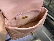 Chanel 19 Handbag Pink Golden & Metal Tone Small | AS1160 - 6