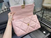 Chanel 19 Handbag Pink Golden & Metal Tone Medium | AS1161 - 5