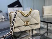 Chanel 19 Handbag Beige Golden & Metal Tone Small | AS1160 - 3