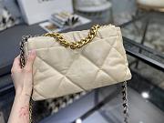 Chanel 19 Handbag Beige Golden & Metal Tone Medium | AS1161 - 4