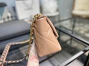 Chanel 19 Handbag Nude Golden & Metal Tone Medium | AS1161 - 2