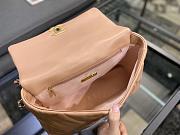 Chanel 19 Handbag Nude Golden & Metal Tone Medium | AS1161 - 4