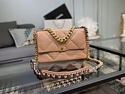 Chanel 19 Handbag Nude Golden & Metal Tone Medium | AS1161 - 5