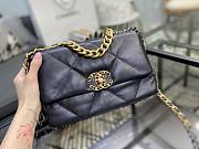 Chanel 19 Handbag Black Golden & Metal Tone Small | AS1160 - 6