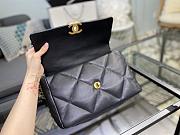 Chanel 19 Handbag Black Golden & Metal Tone Medium | AS1161 - 3