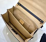 Fendi KAN I Black leather bag Brown leather bag | 8BT315 - 5