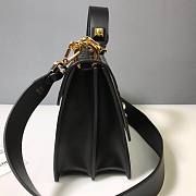 Fendi KAN I Black leather bag black leather bag | 8BT315 - 6