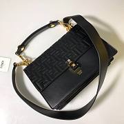 Fendi KAN I Black leather bag black leather bag | 8BT315 - 3