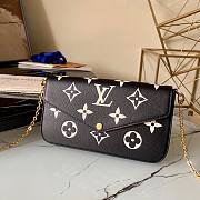 LV FÉLICIE POCHETTE Monogram Empreinte leather black | M80482 - 6