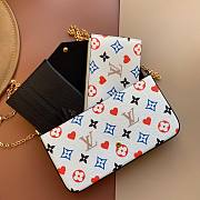 LV Louis Vuitton Game On Pochette Felicie White | M80232 - 2