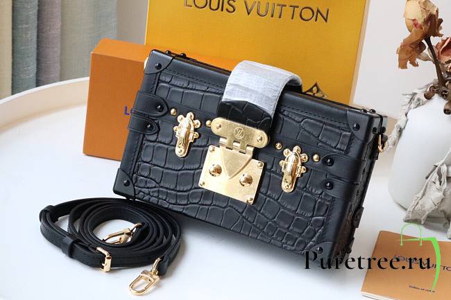Louis Vuitton Petite Malle Box Trunk Bag black | M40273 - 1