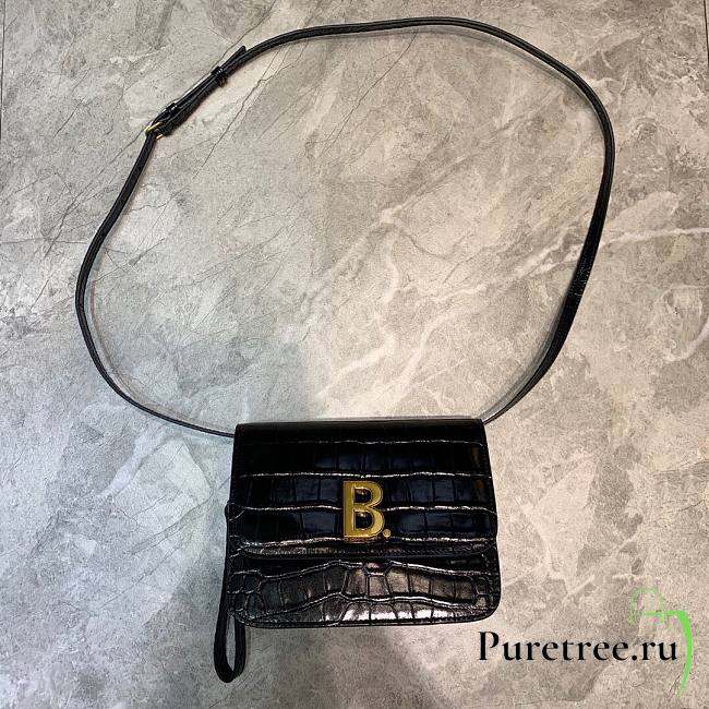 Balenciaga logo-plaque mini bag black | 6181561 - 1