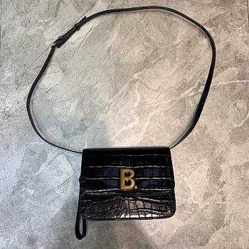 Balenciaga logo-plaque mini bag black | 6181561