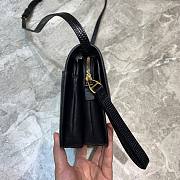 Balenciaga logo-plaque mini bag black skin  | 6181561 - 3