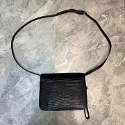Balenciaga logo-plaque mini bag black skin  | 6181561 - 6