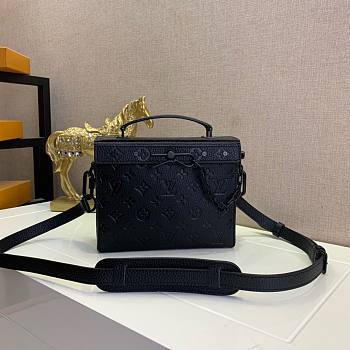 LV Taurillon Leather Mini Soft Trunk Bag Black | M61117