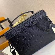 LV Taurillon Leather Mini Soft Trunk Bag Black | M61117 - 2