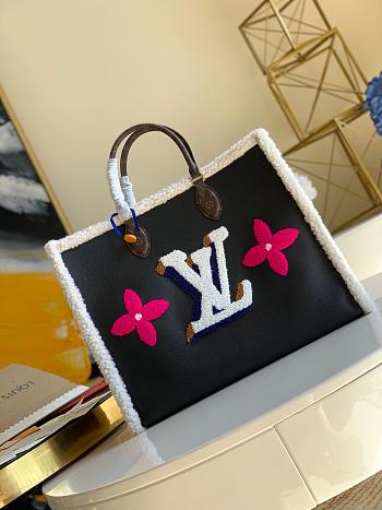 LV OnTheGo GM Other Cowhide Leather Black | M56958