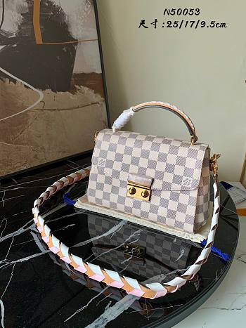 LV Croisette Damier Azur in Rose  Handbags | N50053 