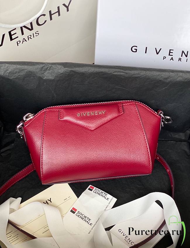 Givenchy Mini Antigona Leather Bag Red | BB05114 - 1