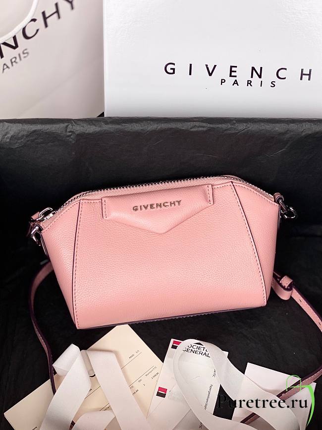 Givenchy Mini Antigona Leather Bag Pink | BB05114 - 1