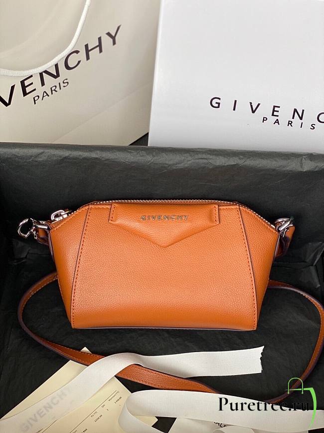Givenchy Mini Antigona Leather Bag Light Brown | BB05114 - 1