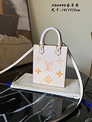 LV Petit Sac Plat Monogram Empreinte leather white | M80449 - 1