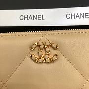 CHANEL Long Wallet Smooth Leather Beige | 6870 - 5
