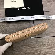 CHANEL Long Wallet Smooth Leather Beige | 6870 - 3