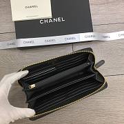 CHANEL Long Wallet Smooth Leather Black | 6870 - 6