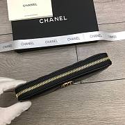 CHANEL Long Wallet Smooth Leather Black | 6870 - 5