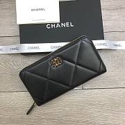 CHANEL Long Wallet Smooth Leather Black | 6870 - 3