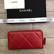 CHANEL Long Wallet Smooth Leather Red | 6870 - 5