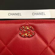 CHANEL Long Wallet Smooth Leather Red | 6870 - 3