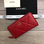 CHANEL Long Wallet Smooth Leather Red | 6870 - 2
