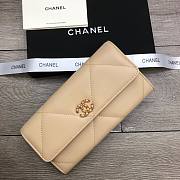 CHANEL Long Wallet Smooth Leather Beige | 6871 - 5